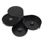 Thumbnail image #1 for Alegacy Foodservice Products GR30 3-Tier Plastic Glass Rimmer, 6-1/4" Diameter, Black