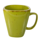 Thumbnail image #1 for International Tableware Savannah SV-1-BA Stoneware Coffee Cup, 8 oz, with Handle, Speckled Basil 1 Dozen