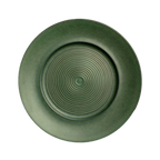 Thumbnail image #1 for Vertex China Elements E-207-G Round China Plate, 11-1/4 inch, 7-inch Well, Embossed Rim, Misty Green 1 Dozen