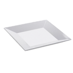 Thumbnail image #1 for G.E.T. Siciliano ML-102-W . . Square Melamine Plate, White, 6", Wide Rim Case of 12