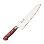 Thumbnail image #1 for Korin Inc HSU-PIRGY-210 Gyuto Knife, Premium Inox, Rose Red Handle, 8.2 in (210 mm)
