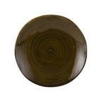 Thumbnail image #1 for Tuxton China Artisan Geode GGW-008 Round Porcelain Plate, 11-5/8" Diameter, Walnut 1 Dozen