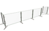 Thumbnail image #2 for Hatco Flav-R-Shield Portable Single-Sided Pass-Over Sneeze Guard, 4-Bay, 144