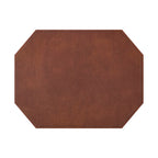 Thumbnail image #1 for Risch Tuxedo TABLEMATOCT-LTH 17X13 Octagonal Bonded Leather Table Mat, 17 x 13 in, Rigid Hardboard, Stitched Edges Case of 25