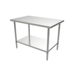 Thumbnail image #1 for ATSMFG MET MET-WT-3048 ATS MFG Stainless Steel Work Table, 48"W x 30"D x 35"H, 18 Gauge 430 Top, Open Undershelf