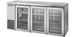 Thumbnail image #5 for True 72-Inch Three-Door Glass Swing Door Back Bar Cooler, 24-Inch Deep, Stainless Top and Exterior
