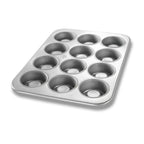 Thumbnail image #1 for Chicago Metallic Bakeware 43385 12-Cup Coated Aluminized Steel Mary Ann/Strawberry Shortcake Pan Case of 12