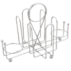 Thumbnail image #1 for Alegacy Foodservice Products 188 Chrome-Plated Wire Sugar Packet and Salt & Pepper Holder Case of 12