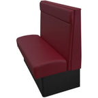Thumbnail image #1 for Oak Street Drake DRK-4842-SGL Single Upholstered Booth, 48"L x 42"H, Headroll, Finished Ends and Back