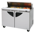 Thumbnail image #5 for Turbo Air Super Deluxe 48-1/4-Inch Two-Section 2-Door Sandwich/Salad Prep Table, 12-Pan Opening