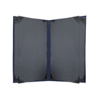 Thumbnail image #2 for Risch STERLING-6V 8.5X14 6-View Vinyl Booklet Menu Cover, 8-1/2" x 14", Shimmer Metallic Hardback, Black Cards Case of 25