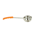 Thumbnail image #1 for Thunder Group SLLD008 8 oz Solid Portion Control Serving Spoon, Stainless Steel with Orange Plastic Handle Case of 120