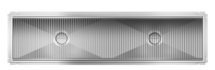 Product image #2 for KoolMore 96-Inch x 24-Inch Commercial Stainless Steel Floor Trough Drain with Subway-Style Grating