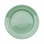 Thumbnail image #1 for CAC China Tango TG-7-G 7-1/2-inch Round Green Porcelain Plate with Embossed Rim Case of 3 Dozen