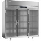 Thumbnail image #1 for Victory Refrigeration UltraSpec™ RS-3D-S1-G-HC 3-Section Reach-In Refrigerator, Glass Hinged Doors, Stainless Steel Interior/Exterior, Top-Mounted