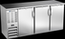 Thumbnail image #3 for Beverage-Air Three-Section Shallow Depth Back Bar Refrigerator with Solid Doors, 72 Inch, 19.6 Cu. Ft.