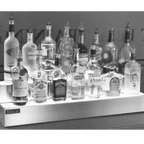 Thumbnail image #1 for Perlick Corporation Top Shelf LMD2-72L 2-Tier Lighted Merchandise Display, 72"W, White LED, Stainless Steel