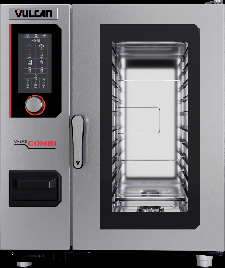Product image #4 for Vulcan Chef'sCombi 101G Gas 10-Level Half-Size Steam Generator Combi Oven