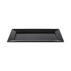 Thumbnail image #1 for G.E.T. Foundations - EGS M135RC-B Rectangular Melamine Platter, Black, 13-1/2 x 8-1/2 x 7/8 in. Case of 6