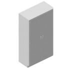 Thumbnail image #1 for IMC/Teddy SC-1848HS Stainless Steel Storage Cabinet, 18"D x 48"W x 84"H, 2 Solid Hinged Doors, 5 Adjustable Shelves
