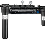 Thumbnail image #2 for Everpure EV929424 CSR Quad High-Flow Water Filtration Manifold Assembly with EC210 Prefilter, Scale Inhibitor, Shut-Off Valve and Pressure Gauge