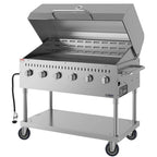 Thumbnail image #8 for Koolmore CGKIT4-48D 48-Inch 6-Burner Mobile Commercial Outdoor Propane Grill with Roll Dome Cover