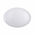 Thumbnail image #1 for G.E.T. Olympus - EGS M1813118OV-W Melamine Oval Coupe Platter, White, 18 x 13 x 1-1/8 in Case of 3