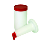 Thumbnail image #1 for Thunder Group PLSNP01R 1-Quart Red Plastic Storer and Pour with Color-Coordinated Spout and Cap Case of 12