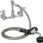 Thumbnail image #2 for Krowne Royal Series 19-108L Wall-Mount Utility Spray Assembly, 8-Inch Centers, 72-Inch Hose, Low-Lead