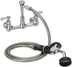 Thumbnail image #2 for Krowne Royal Series Low-Lead 8-Inch Center Wall-Mount Utility Spray Assembly with 72-Inch Hose