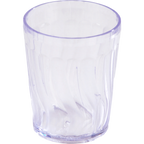 Thumbnail image #1 for Dinex DX4GC907 9 oz Clear SAN Plastic Tumbler with Swirl Finish and 2 oz Interval Measure Markings