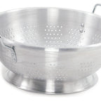 Thumbnail image #1 for Crestware ACOL16 16 Qt Aluminum Colander with Handles and Feet Case of 4