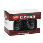 Thumbnail image #1 for TableCraft Products Classic C263B-1 Round Deep-Well Ashtray, 4" x 1-3/4", Black, Dishwasher Safe Case of 6