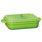 Thumbnail image #1 for G.E.T. CA-010-G/BK/CC 5 Qt Rectangular Induction Roaster with Cover, Cast Aluminum, 12-7/8" x 10-7/8" x 2-3/4"