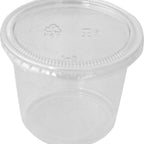 Thumbnail image #1 for International Tableware iti to-go® TG-PP-55 Clear Plastic Portion Cup with Lid, 5.5 oz