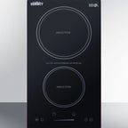 Thumbnail image #6 for Summit Commercial Summit Appliance SINC2B115 12-Inch Built-In 2-Burner Induction Cooktop, Digital Touch Controls, 115V