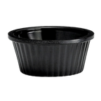Thumbnail image #1 for TableCraft Products RAM1FBK 1 oz Black Melamine Ramekin Case of 12