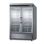 Thumbnail image #2 for Summit Commercial Accucold® ARG49ML Medical Reach-In Refrigerator, Two-Section, 49 cu. ft., Glass French Doors, Stainless Steel