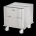 Thumbnail image #5 for Stainless Steel Insulated Unheated Dish Storage Cart for 10-11 Inch Plates