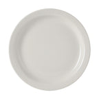 Thumbnail image #1 for Tuxton China Nevada TNR-908 Ceramic Plate, 9-Inch Round, Narrow Rim, Eggshell Case of 2 Dozen