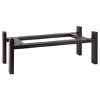 Thumbnail image #1 for Libbey APS Germany - Frames APS 14953 Rectangular Wood Serving Stand, Black, 22-3/4"L x 10-3/4"W x 9-1/2"H