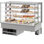 Thumbnail image #1 for Fri-Jado USA MCC 60-4 C SS PT 4-Section Glass Door Merchandiser, White, Hinged Doors, Bottom-Mount Refrigeration