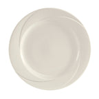 Thumbnail image #1 for Tuxton China San Marino ASU-002 Round Ceramic Plate, 6-1/4-Inch, Wide Rim, Embossed Pattern, Pearl White Case of 3 Dozen