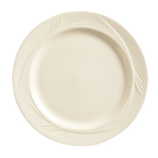Thumbnail image #1 for Libbey Endurance END-9 9-Inch Round Porcelain Plate with Medium Rim, Cream White