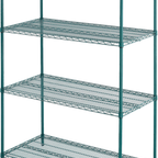Thumbnail image #1 for ATSMFG MET MET-GS2448-4 ATS MFG Wire Shelving Kit, 24"W x 48"D x 74"H, 4 Shelves, Green Epoxy