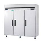 Thumbnail image #1 for Maxximum Maxx Cold MCRT-72FDHC 3-Door 72 cu. ft. Solid Full-Hinged Reach-In Refrigerator, Stainless Steel