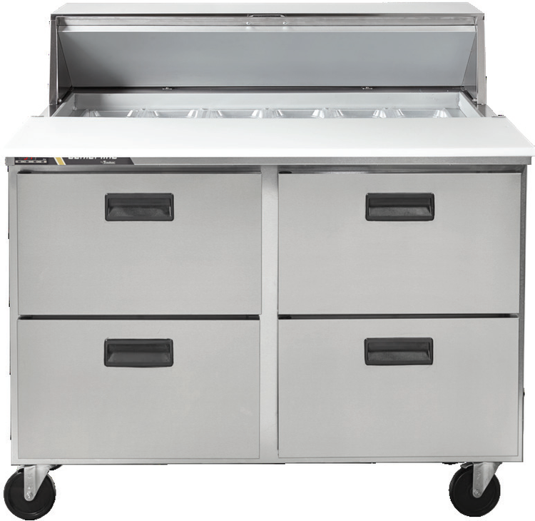 Product image #5 for Centerline by Traulsen 48-Inch Mega Top Drawer Prep Table Refrigerator with 4 Drawers