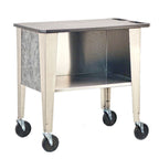 Thumbnail image #1 for Lakeside Manufacturing 39105 Tableside Prep and Serving Cart, 36"W x 21"D x 35"H, Black Recycled HDPE Top