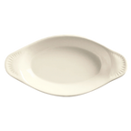 Thumbnail image #1 for Libbey Bedrock OAG-8-WW Oval Rarebit & Gratin Dish, 8 oz, Cream White China, 8-5/8" x 1-1/2"H