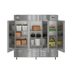 Thumbnail image #9 for KoolMore 81-Inch Three-Section Reach-In Refrigerator, 72 Cu. Ft., Bottom-Mount, Stainless Steel